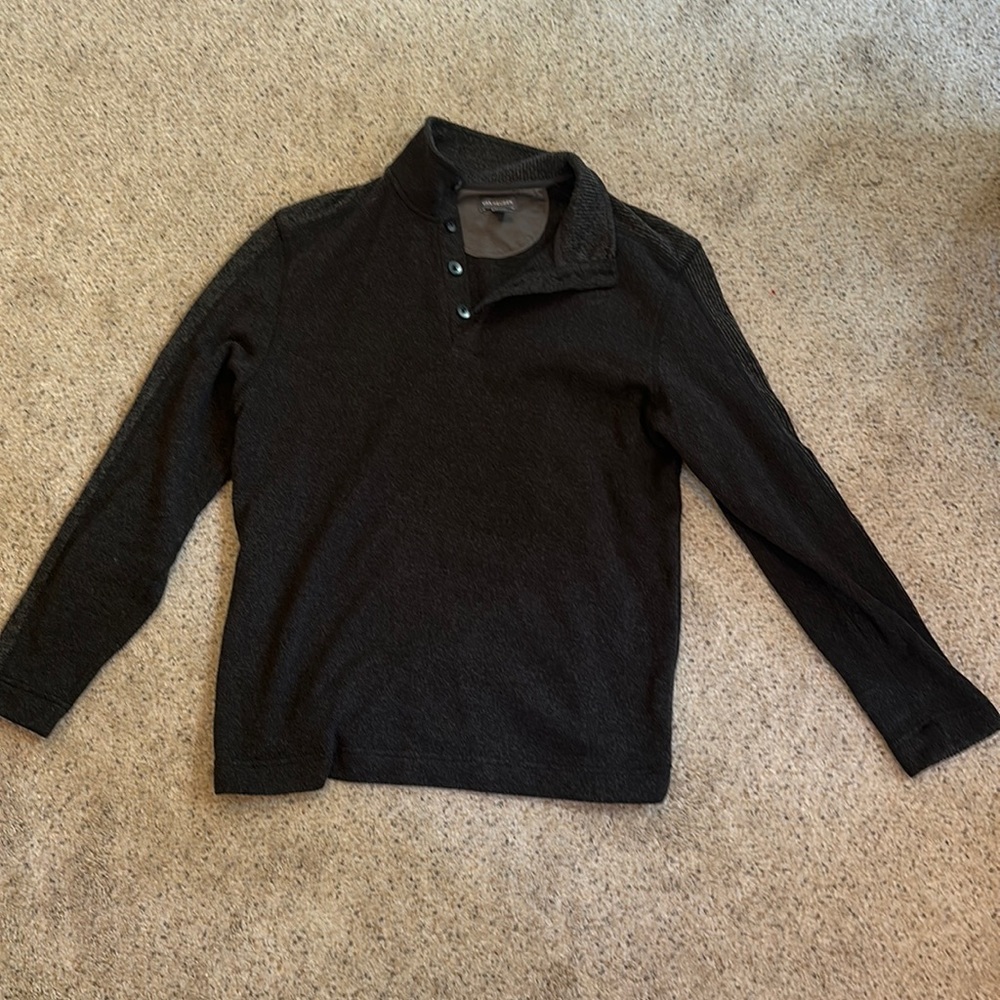 Van Heusen half zip grey dress sweater.
